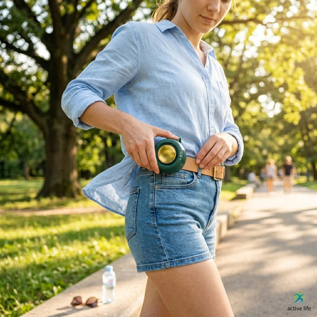 2025 Bladeless Waist Clip Fan (2-Pack) - Portable & Hands-Free