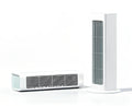 2-in-1 Bladeless Tower Fan - Dual-Orientation Portable Cooler