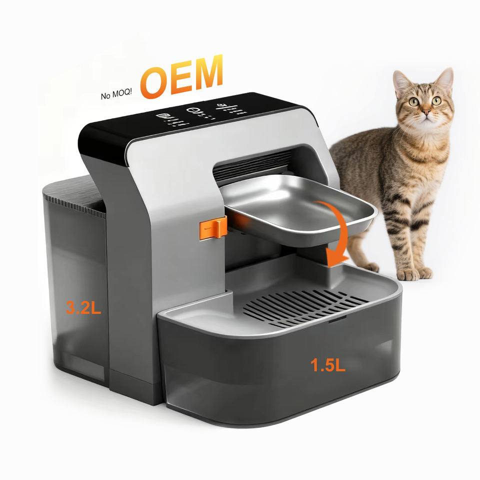 3.2L Wireless Smart Stainless Steel Pet Water Fountain - Filter-Free Design