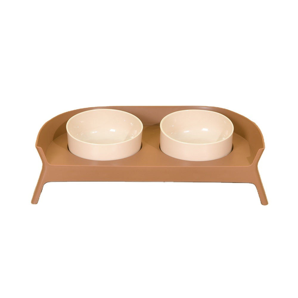 VIVISOUL Matte Ceramic Slow Feeder Pet Bowl 鈥?Healthy Digestion Maze Bowl for Cats & Dogs