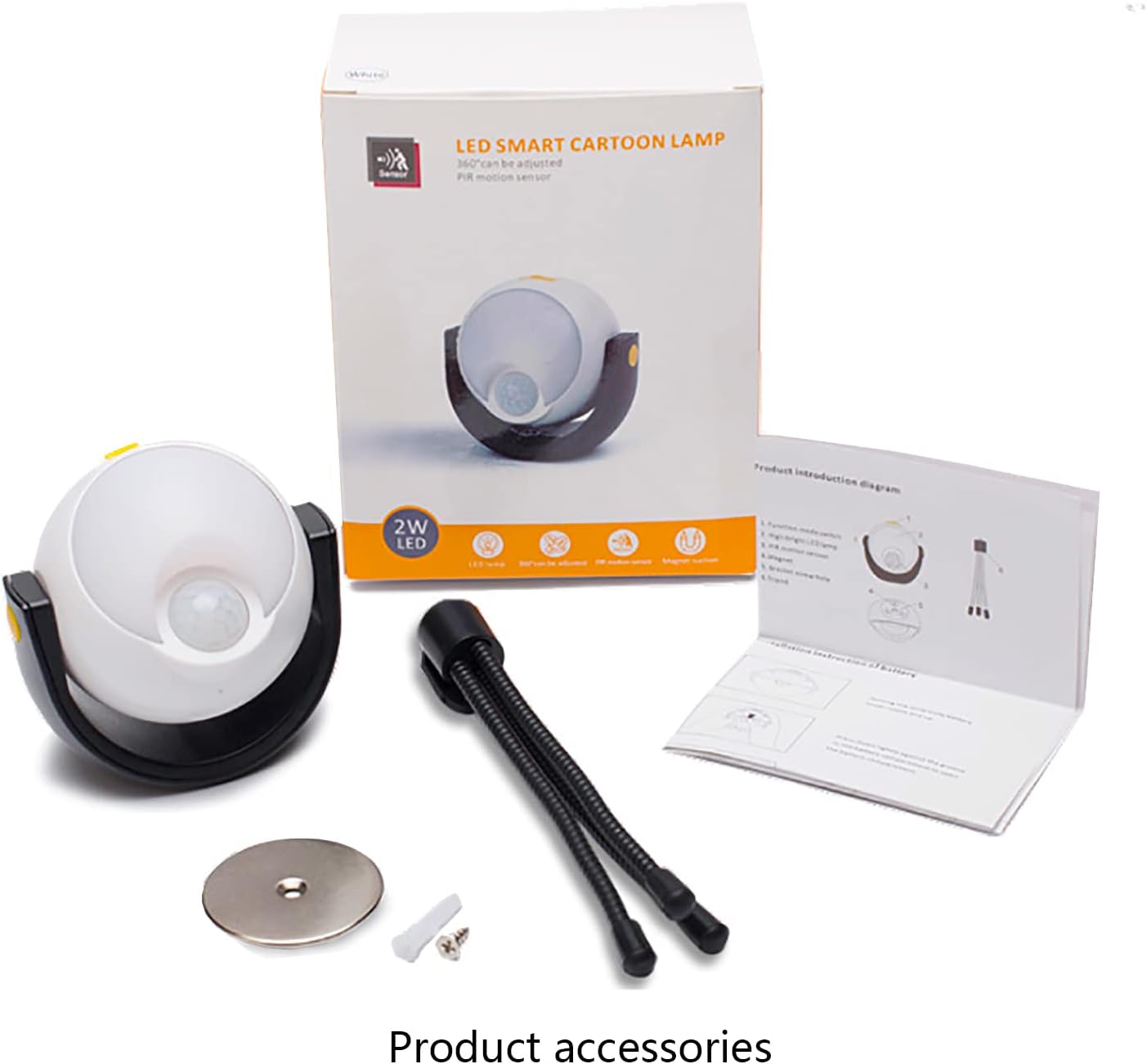 VIVISOUL 360掳 Rotating Wooden Magnetic Night Light 鈥?Portable Rechargeable Bedside Reading Lamp
