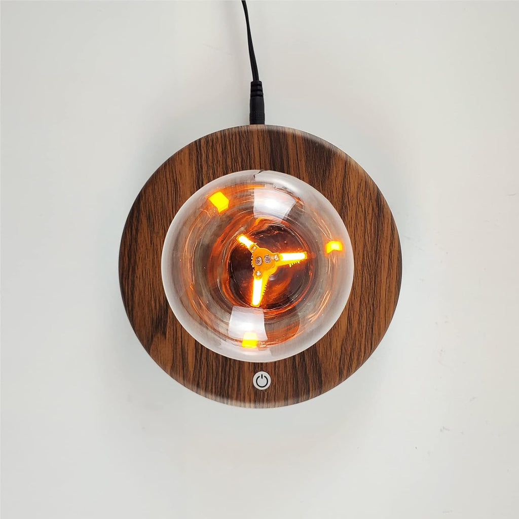 VIVISOUL 360掳 Rotating Wooden Magnetic Night Light 鈥?Portable Rechargeable Bedside Reading Lamp